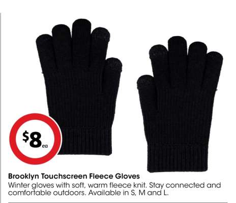 Brooklyn Touchscreen Fleece Gloves