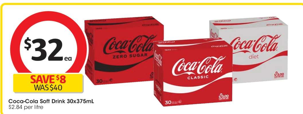 Coca-Cola Soft Drink 30x375mL