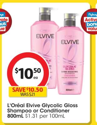 L'Oréal Elvive Glycolic Gloss Shampoo or Conditioner