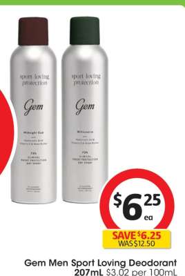 Gem Men Sport Loving Deodorant