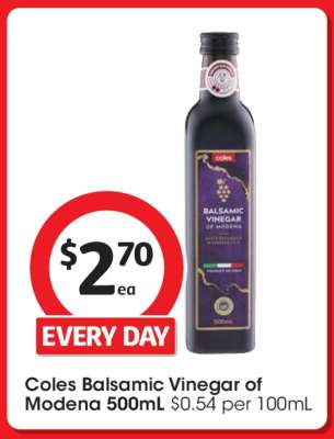 Coles Balsamic Vinegar of Modena 500mL