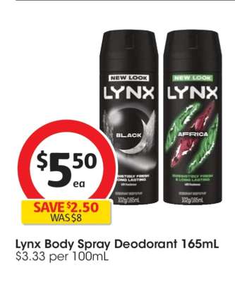 Lynx Body Spray Deodorant 165mL
