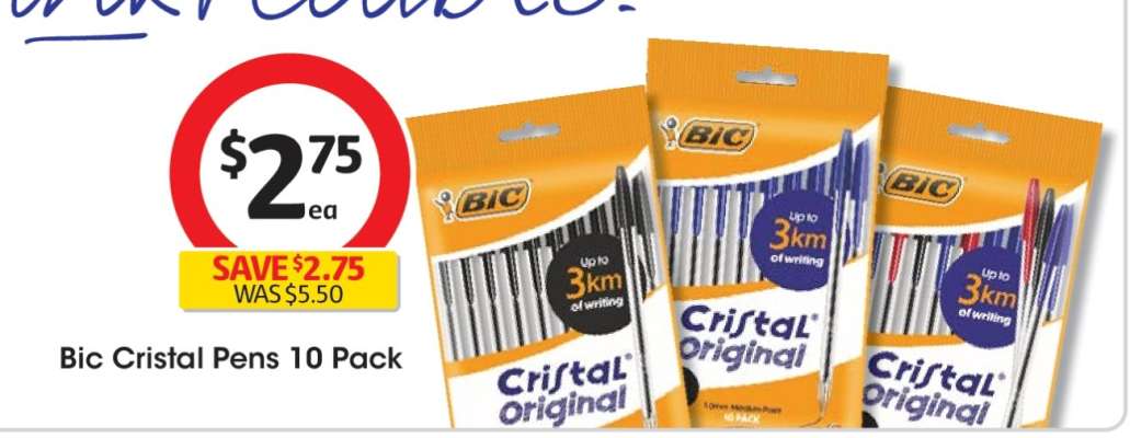 Bic Cristal Pens 10 Pack