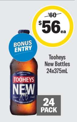 Tooheys New Bottles