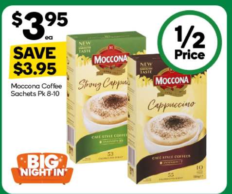 Moccona Coffee Sachets Pk 8-10