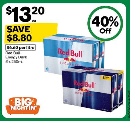 Red Bull Energy Drink 8 x 250ml