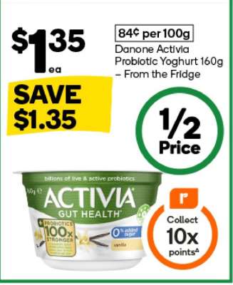 Danone Activia Probiotic Yoghurt 160g