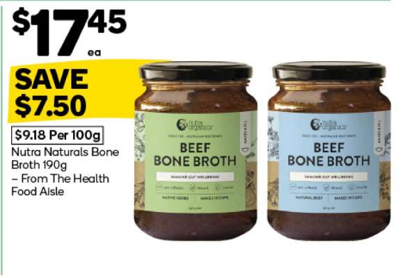 Nutra Naturals Bone Broth 190g