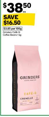 Grinders Cafe - Q Coffee Beans 1 kg