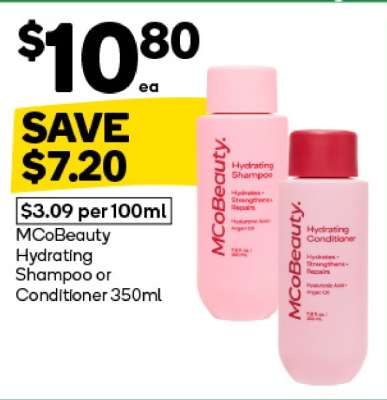 MCoBeauty Hydrating Shampoo or Conditioner 350ml