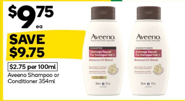 Aveeno Shampoo or Conditioner 354ml