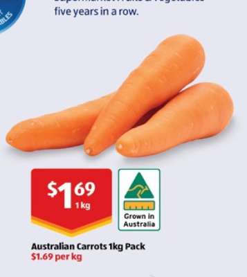 Australian Carrots 1kg Pack