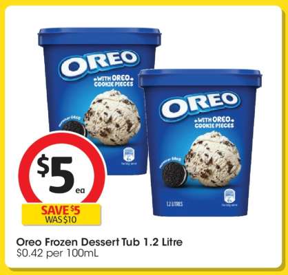 Oreo Frozen Dessert Tub 1.2 Litre
