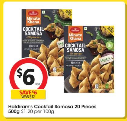 Haldiram's Cocktail Samosa 20 Pieces