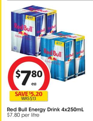 Red Bull Energy Drink 4x250mL