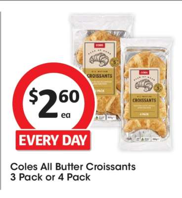 Coles All Butter Croissants