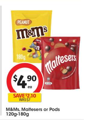 M&Ms, Maltesers or Pods