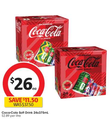 Coca-Cola Soft Drink 24x375mL