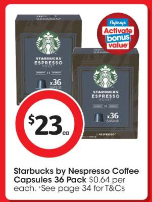 Starbucks by Nespresso Coffee Capsules 36 Pack