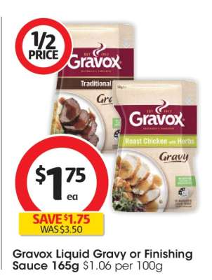Gravox Liquid Gravy or Finishing Sauce 165g