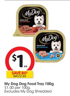 My Dog Dog Food Tray 100g