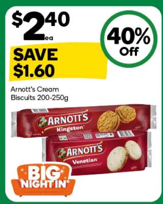 Arnott's Cream Biscuits 200-250g