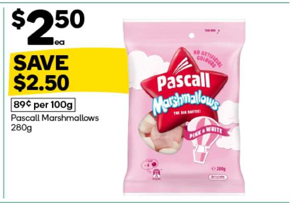 Pascall Marshmallows 280g