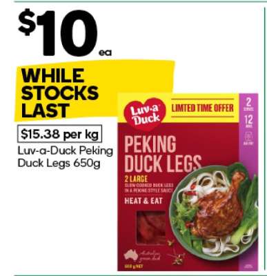 Luv-a-Duck Peking Duck Legs 650g