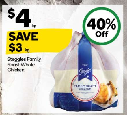 Steggles Family Roast Whole Chicken