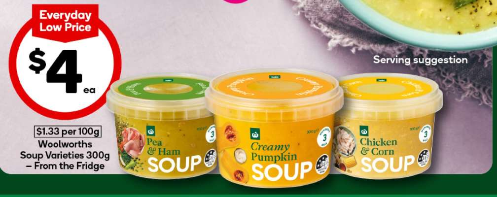 Woolworths Soup Varieties 300g
