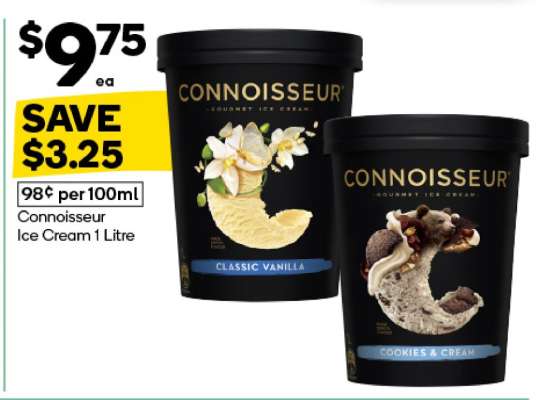 Connoisseur Ice Cream 1 Litre
