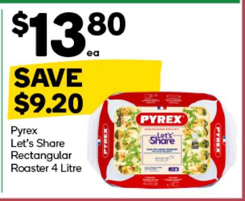 Pyrex Let's Share Rectangular Roaster 4 Litre