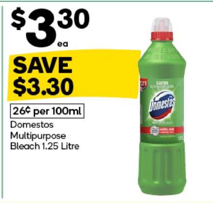 Domestos Multipurpose Bleach 1.25 Litre