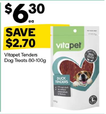 Vitapet Tenders Dog Treats 80-100g