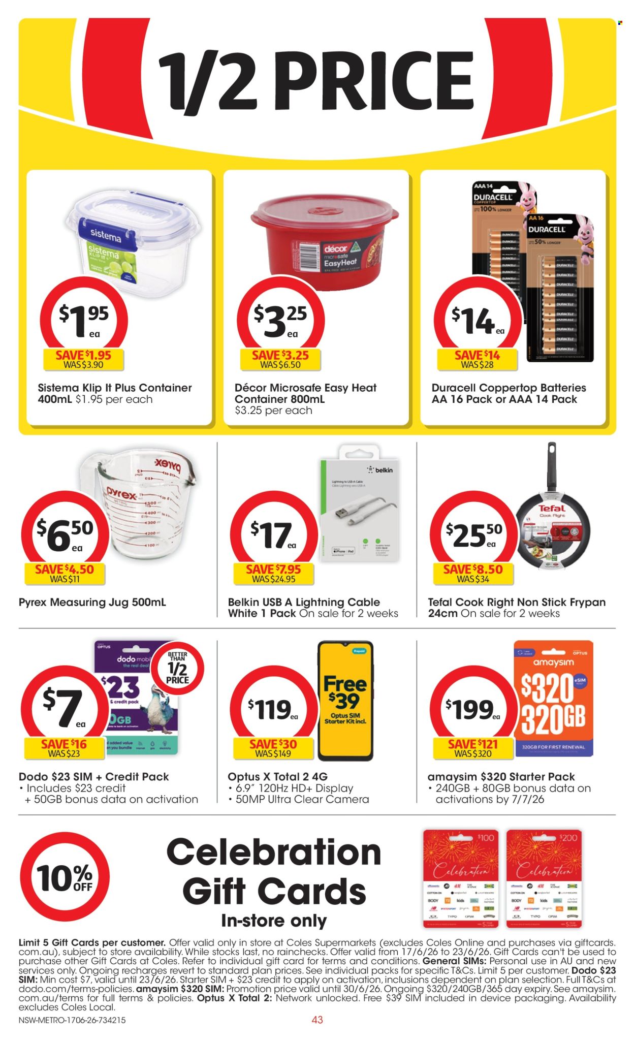 Coles catalogue - 17 Jun 2026 - 23 Jun 2026. Page 43