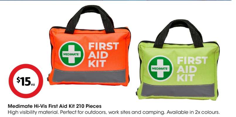 Medimate Hi-Vis First Aid Kit 210 Pieces