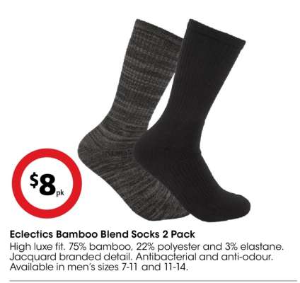 Eclectics Bamboo Blend Socks 2 Pack
