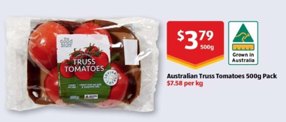 Australian Truss Tomatoes 500g Pack