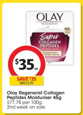 Olay Regenerist Collagen Peptides Moisturiser 45g