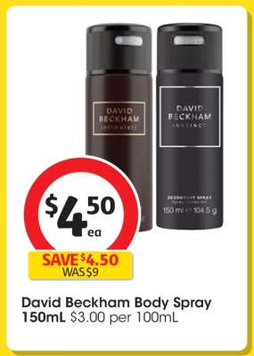 David Beckham Body Spray 150mL