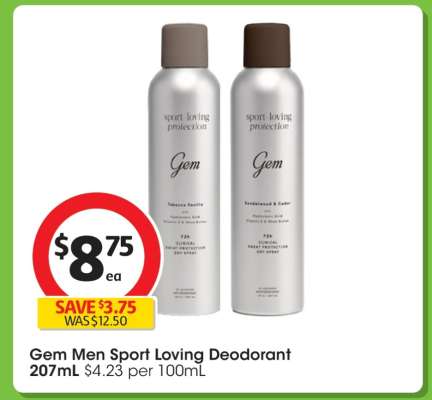 Gem Men Sport Loving Deodorant