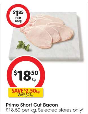 Primo Short Cut Bacon