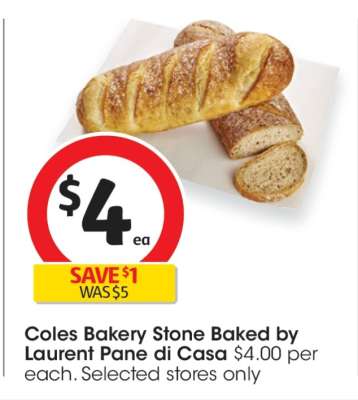 Coles Bakery Stone Baked by Laurent Pane Di Casa