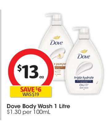 Dove Body Wash 1 Litre