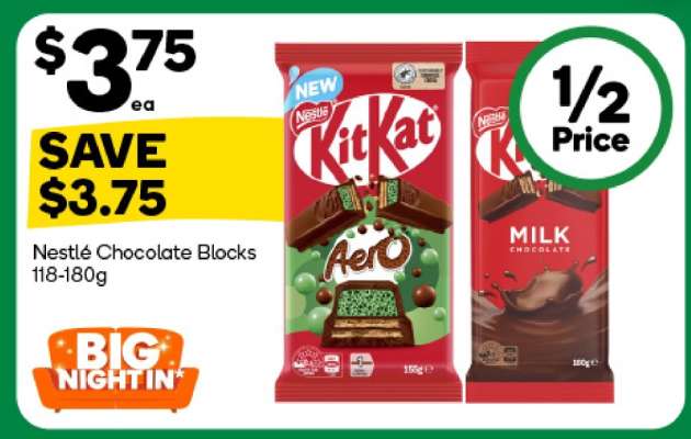 Nestlé Chocolate Blocks 118-180g