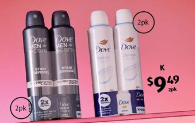 Dove MEN+CARE Stain Defense & Dove Classic Clean