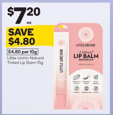 Little Urchin Natural Tinted Lip Balm 15g
