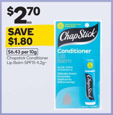 Chapstick Conditioner Lip Balm SPF15 4.2g