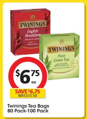 Twinings Tea Bags 80 Pack-100 Pack