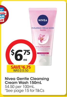 Nivea Gentle Cleansing Cream Wash 150mL